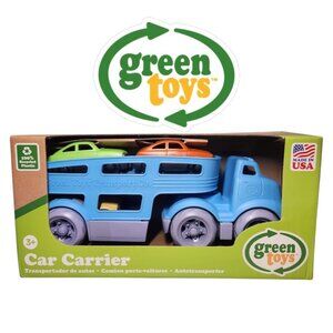 NEW Green Toys Car Carrier Transporter Blue Pretend Play Motor Skills Toy Vehicl